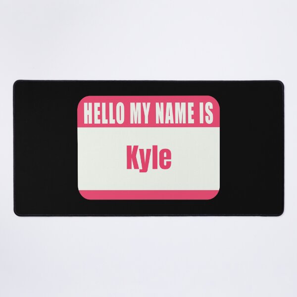 Item preview, Hello My Name is Kyle Name Tag designed and sold by Cafecreative.