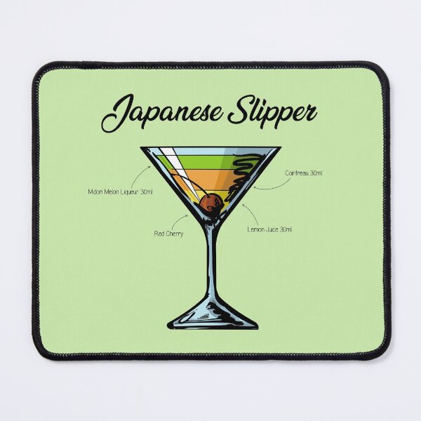 Item preview, Japanese Slipper Cocktail Recipe designed and sold by HuckleberryArts.