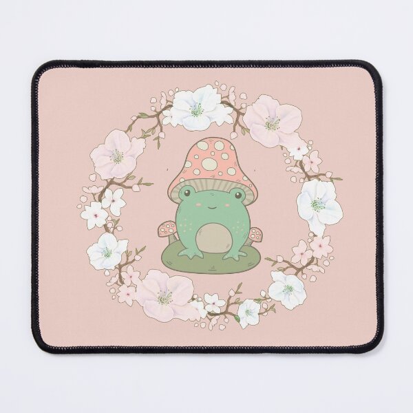 Item preview, Cottagecore Frog & Floral Wreath designed and sold by GrimButterfly.