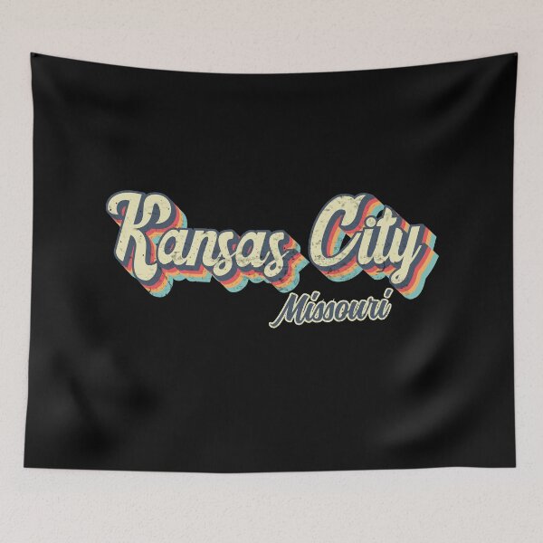 Item preview, Kansas City Missouri Retro Vintage 70s rainbow designed and sold by Teelogic.