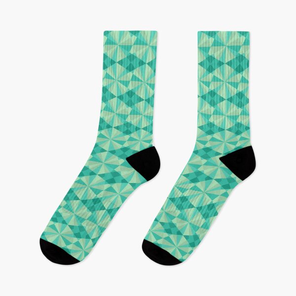 Item preview, Abstract green geometric pattern designed and sold by kallyfactory.