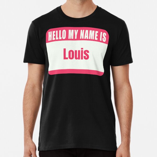 Hello My Name is Louis Name Tag | Photographic Print