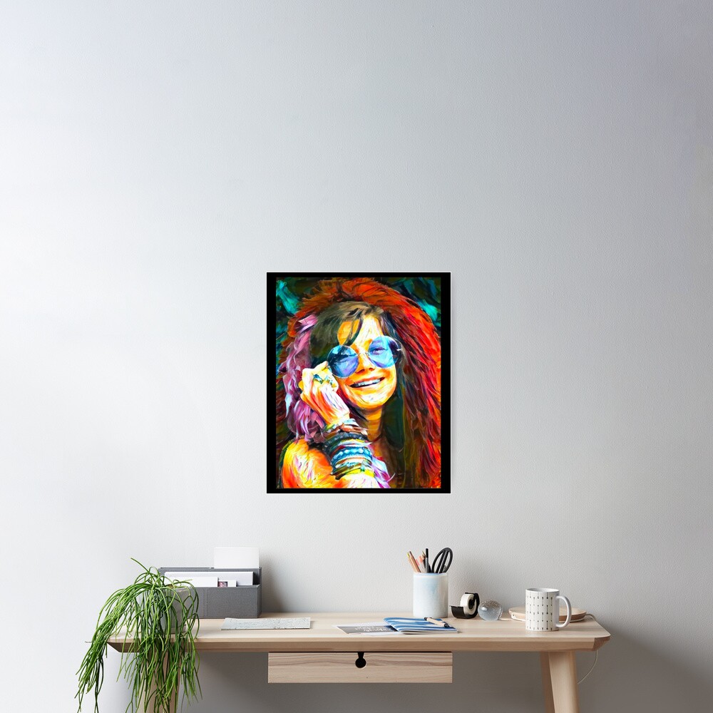 油絵原画　Janis Joplin 油絵原画 Janis Joplin
