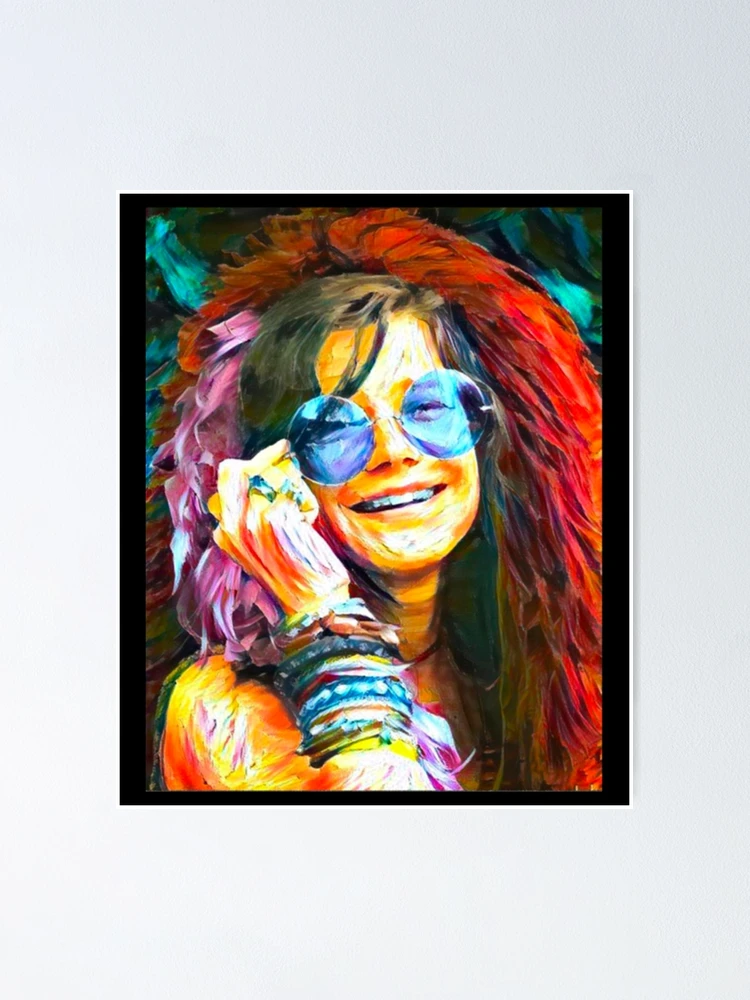 油絵原画　Janis Joplin fposter,small,wall_texture,