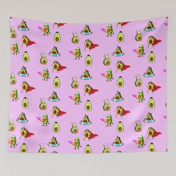 Item preview, funny avocado sticker pack pink designed and sold by Alessandro Portavoce.