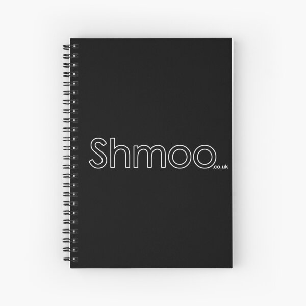 Shmoo Logo Hollow White Outline Spiral Notebook