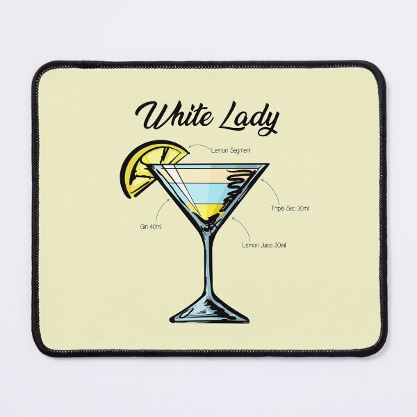 Item preview, White Lady Cocktail Recipe designed and sold by HuckleberryArts.