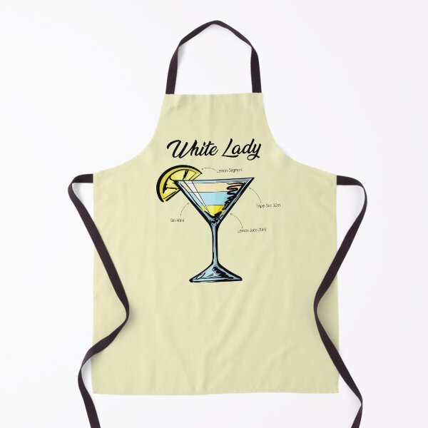 Item preview, White Lady Cocktail Recipe designed and sold by HuckleberryArts.