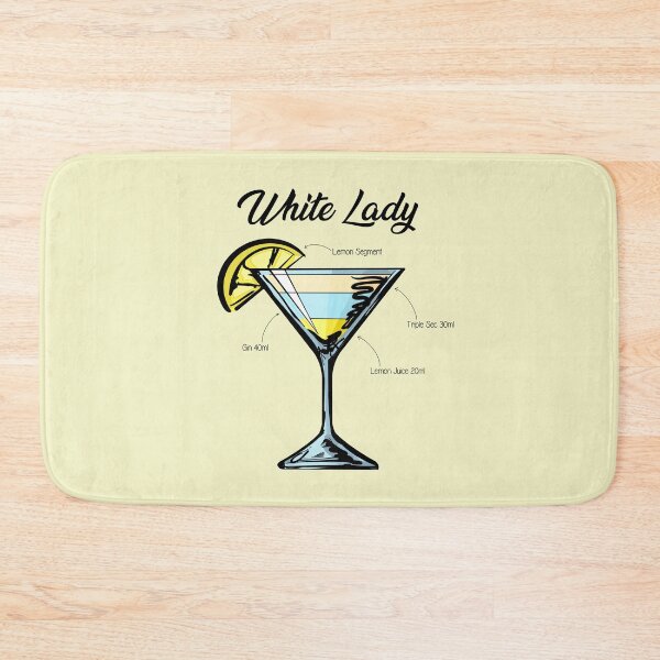 Item preview, White Lady Cocktail Recipe designed and sold by HuckleberryArts.