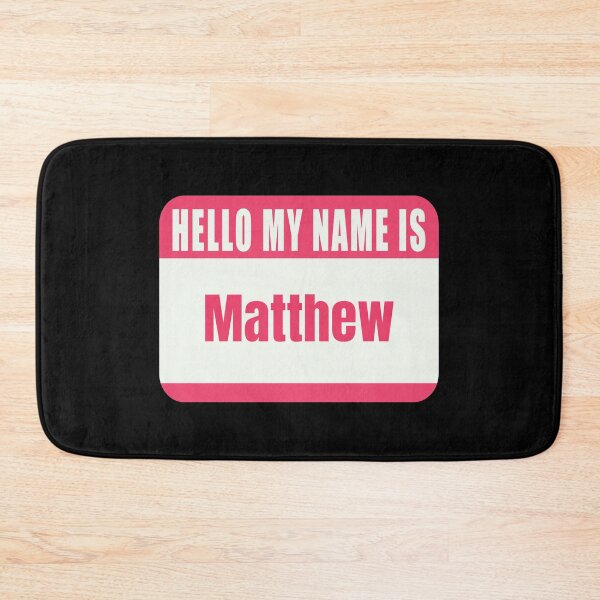 Item preview, Hello My Name is Mathew Name Tag  designed and sold by Cafecreative.