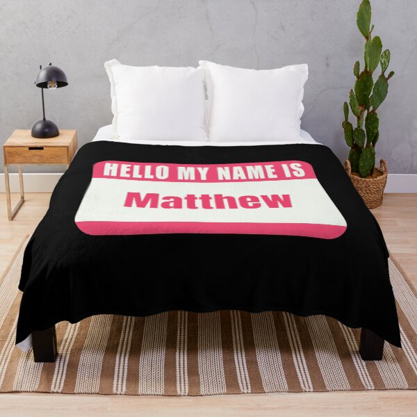 Item preview, Hello My Name is Mathew Name Tag  designed and sold by Cafecreative.