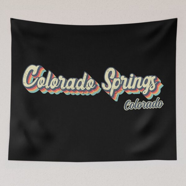 Item preview, Colorado Springs city Colorado Retro Vintage 70s rainbow designed and sold by Teelogic.