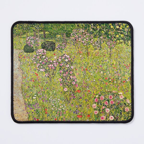 Item preview, Gustav Klimt - Orchard With Roses - Beautiful floral landscape designed and sold by NewNomads.