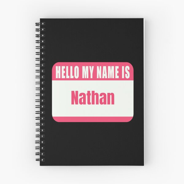 Item preview, Hello My Name is Nathan Name Tag designed and sold by Cafecreative.