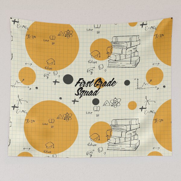Item preview, First Grade Squad, 1st Grade Teachers Dream Team,Hello 1st Grade Pattern | designed and sold by Boom-llqb.