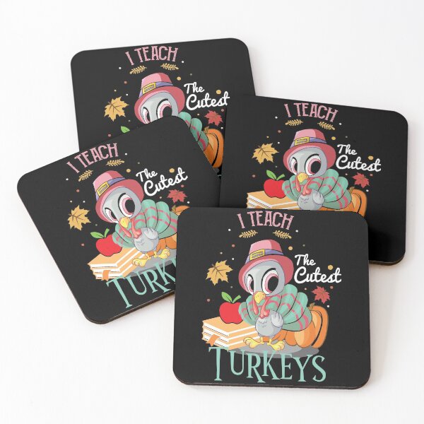 Item preview,  I Teach The Cutest Turkeys, Funny Thanksgiving Teacher, women thanksgiving Gift designed and sold by JUSTBEELEGANT.