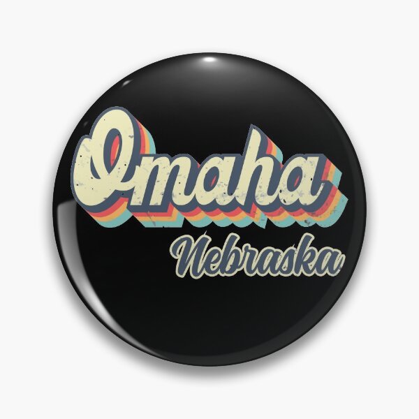 Item preview, Omaha city Nebraska Retro Vintage 70s rainbow designed and sold by Teelogic.