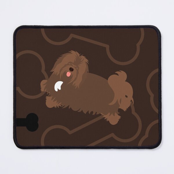 Item preview, Chocolate Brown Havanese Dog designed and sold by Lulupainting.