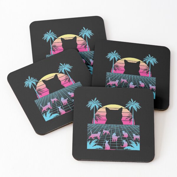 Item preview, Vaporwave cat designed and sold by DerSenat.