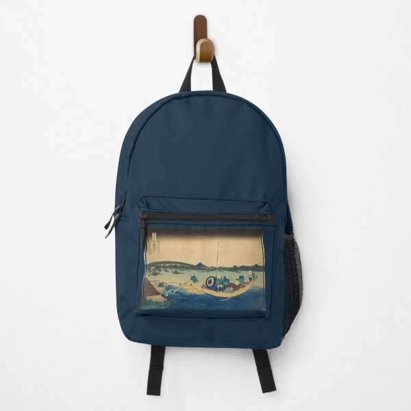 Item preview, Sunset over Ryogoku Bridge from the Onmaya Embankment by Katsushika Hokusai designed and sold by DragonXX.
