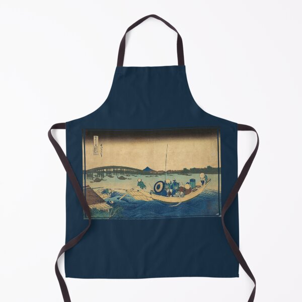 Item preview, Sunset over Ryogoku Bridge from the Onmaya Embankment by Katsushika Hokusai designed and sold by DragonXX.