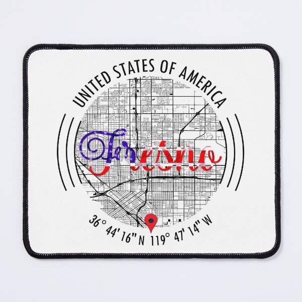 Item preview, Fresno, USA Road Map Art - Earth Tones designed and sold by hatimelhag.