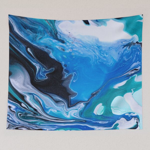 Item preview, Marmordesign in Schwarz, Blau und Türkis designed and sold by Piper-Deals.