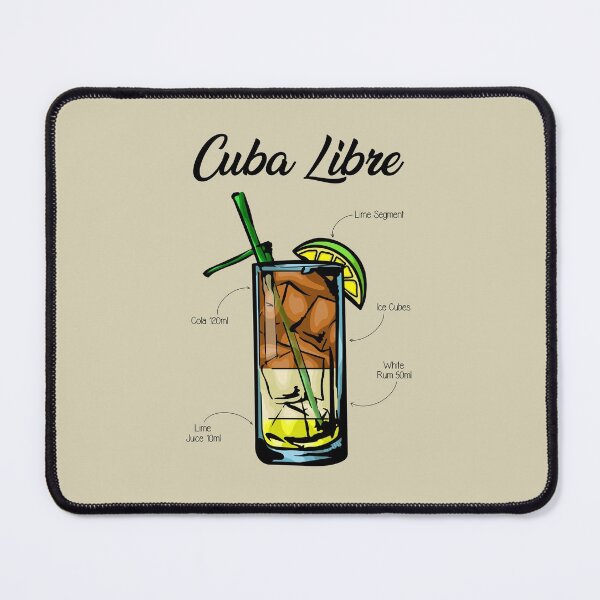 Item preview, Cuba Libre Cocktail Recipe designed and sold by HuckleberryArts.