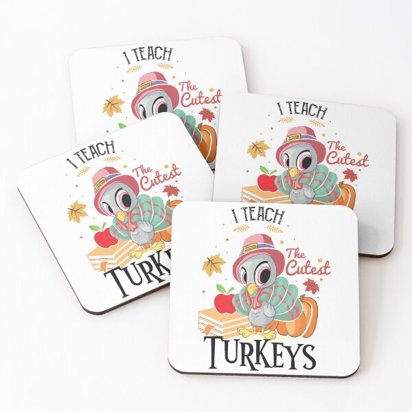 Item preview, I Teach The Cutest Turkeys, Funny Thanksgiving Teacher, women thanksgiving Gift designed and sold by JUSTBEELEGANT.