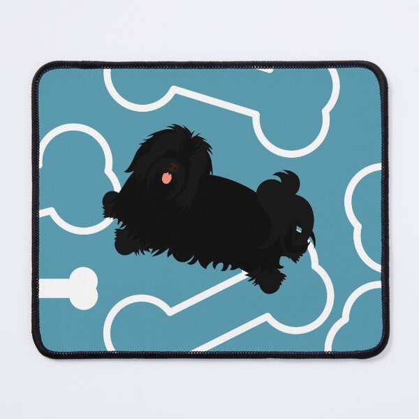 Item preview, Cute Black Havanese Dog designed and sold by Lulupainting.
