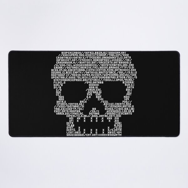 Item preview, Cyberpunk ASCII Skull designed and sold by Kiboune.