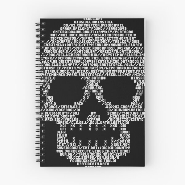 Item preview, Cyberpunk ASCII Skull designed and sold by Kiboune.