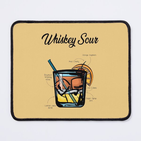 Item preview, Whiskey Sour Cocktail Recipe designed and sold by HuckleberryArts.