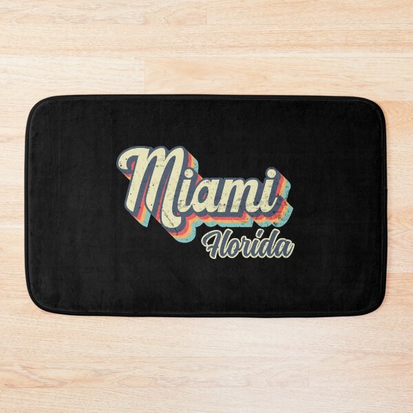 Item preview, Miami city Florida Retro Vintage 70s rainbow designed and sold by Teelogic.
