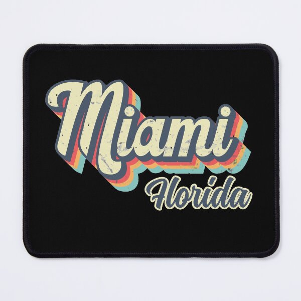 Item preview, Miami city Florida Retro Vintage 70s rainbow designed and sold by Teelogic.