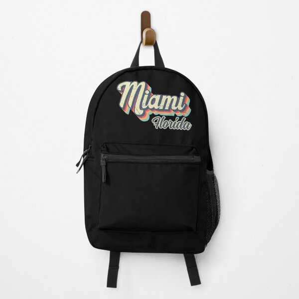 Item preview, Miami city Florida Retro Vintage 70s rainbow designed and sold by Teelogic.