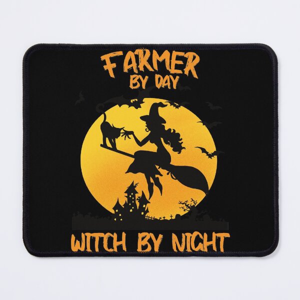Item preview, farmer by day witch by night funny saying for halloween with witch picture scary design for mom for sister designed and sold by mydreamcatcher.