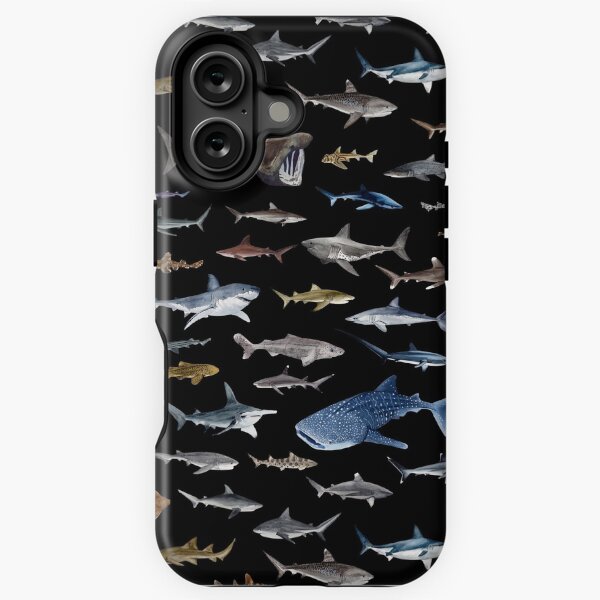 Item preview, SHARKS poster-black designed and sold by BEATRIZ ABAITUA.
