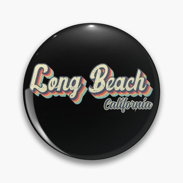 Item preview, Long Beach city California Retro Vintage 70s rainbow designed and sold by Teelogic.