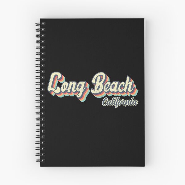 Item preview, Long Beach city California Retro Vintage 70s rainbow designed and sold by Teelogic.