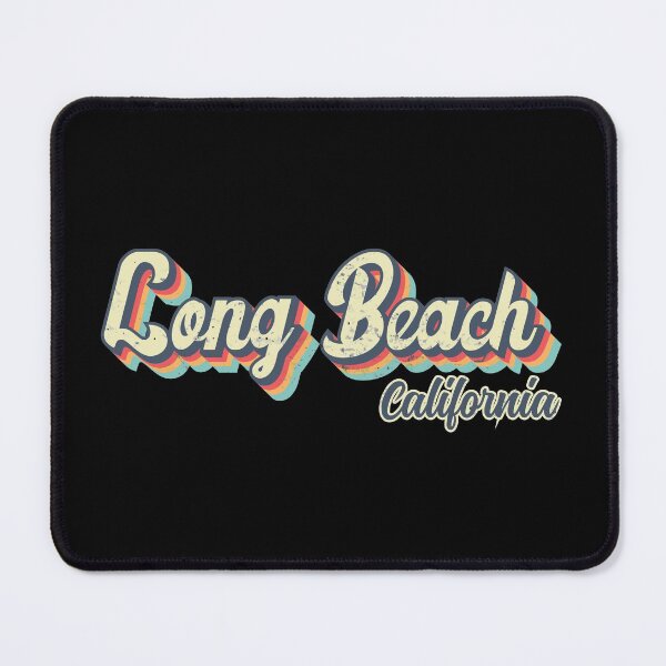 Item preview, Long Beach city California Retro Vintage 70s rainbow designed and sold by Teelogic.