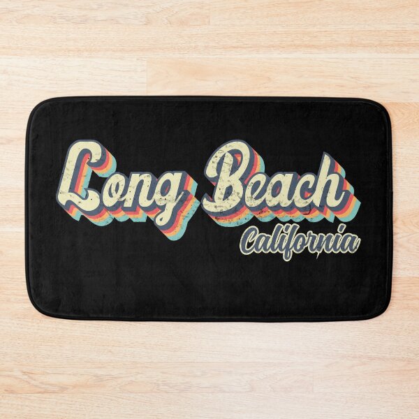 Item preview, Long Beach city California Retro Vintage 70s rainbow designed and sold by Teelogic.