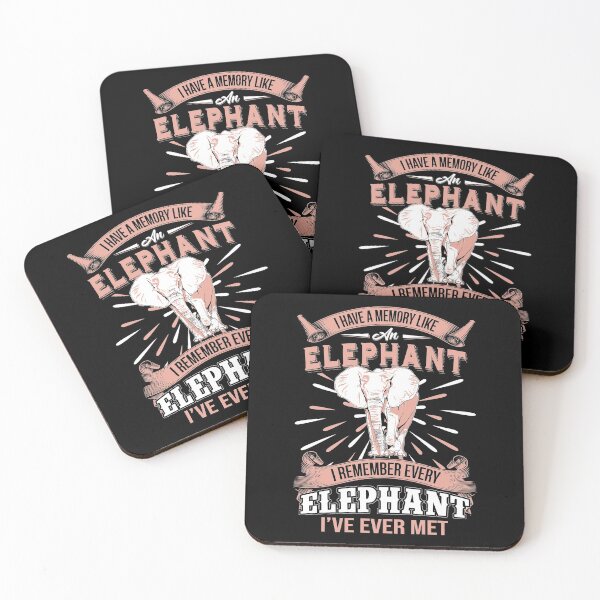 Item preview, Funny Elephant, I Have Memory Like Elephant Remember Every Elephant I've Me, Funny and Cool Men Women Kid Gift designed and sold by CapitalDesignss.
