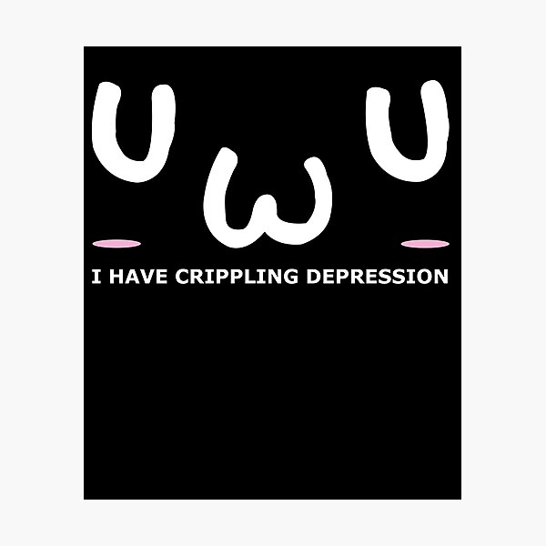 Impressions Photo Sur Le Theme Depression Anime Aesthetic Redbubble