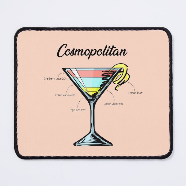 Item preview, Cosmopolitan Cocktail Recipe designed and sold by HuckleberryArts.