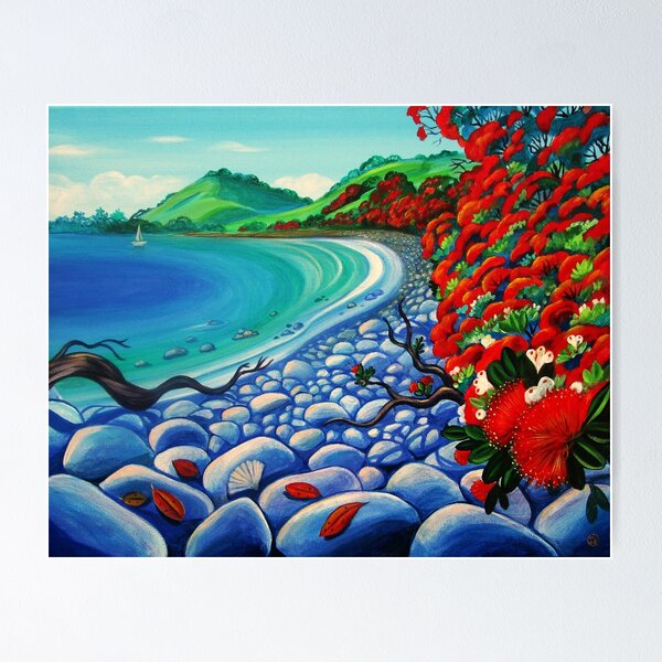 Item preview, Pohutukawa Coast designed and sold by Irina Velman.