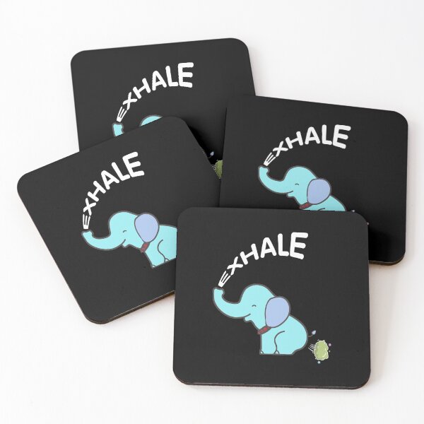 Item preview, Funny Exhale Elephant, Yoga Elephant, Elephant Lovers, Cute Yoga Gift for Women, Gift for Her designed and sold by CapitalDesignss.