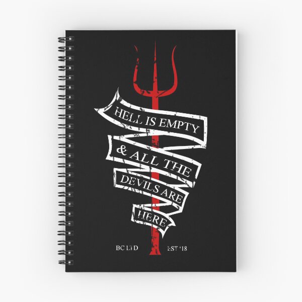 Item preview, Hell Is Empty And All The Devils Are Here - William Shakespeare Quotes designed and sold by James Mensch.