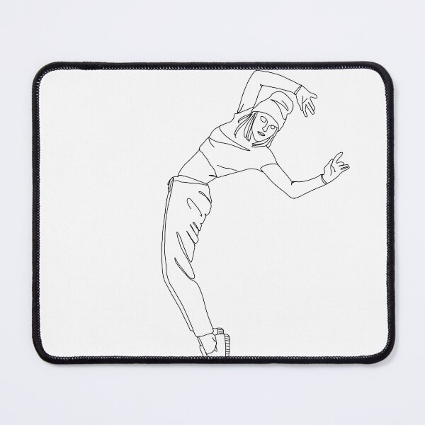 Item preview, Girl Dancing Line Art designed and sold by Anilokin.