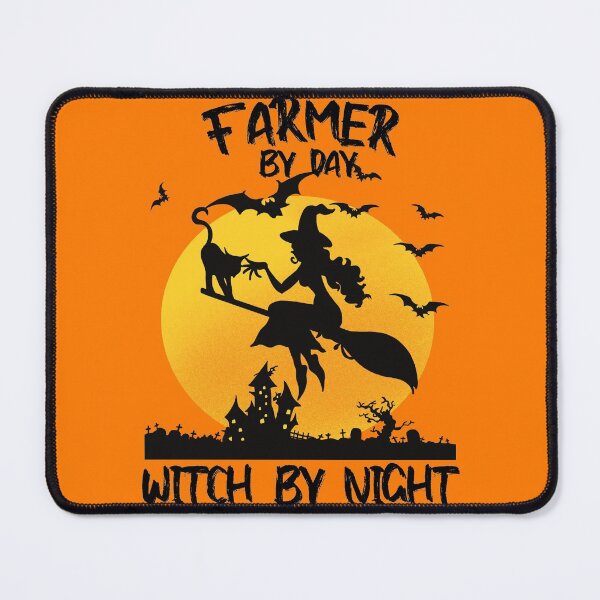 Item preview, farmer by day witch by night funny saying for halloween with witch picture scary design for mom for sister designed and sold by mydreamcatcher.